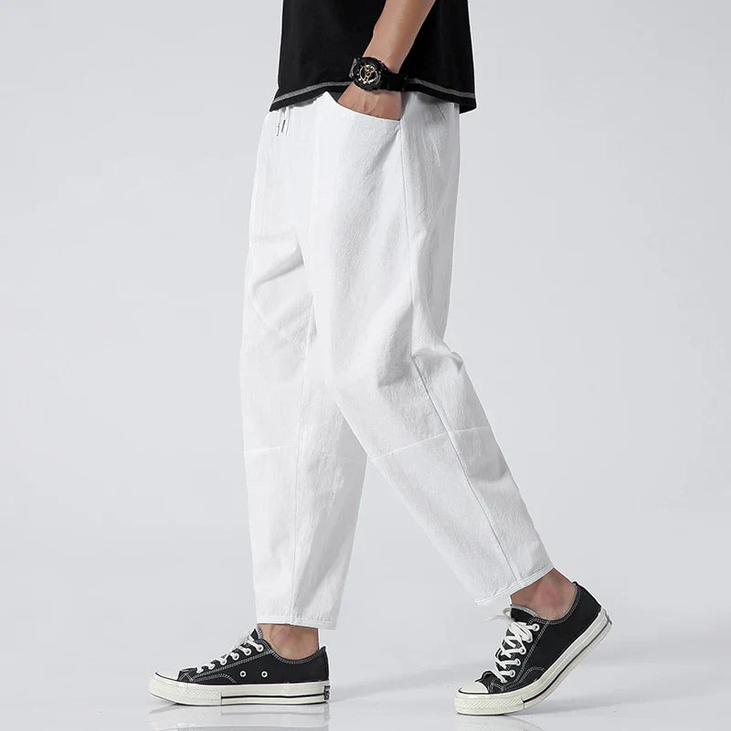 Eli - Cropped Cotton Pants