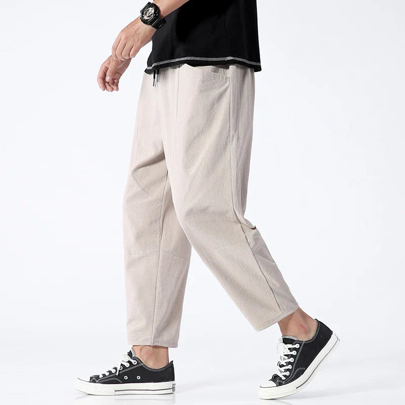 Eli - Cropped Cotton Pants