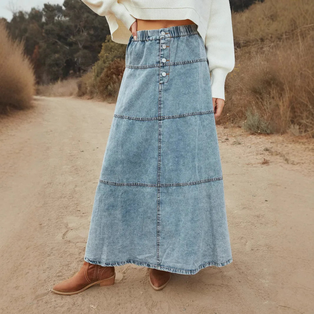Boho - Denim Skirt