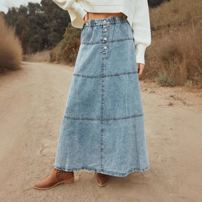 Boho - Denim Skirt